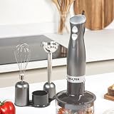 Salter Cosmos 3 in 1 Hand Blender Whisk Chop Food Processor 350W EK2827GUNMETAL view 6