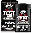 PMD Sports N-Test 600 Advanced Nitric Oxide Booster for Men - with Clinically Studied Testofen - Lean Muscle and Strength Gains with Estrogen Suppression (90 Veggie -Caps)