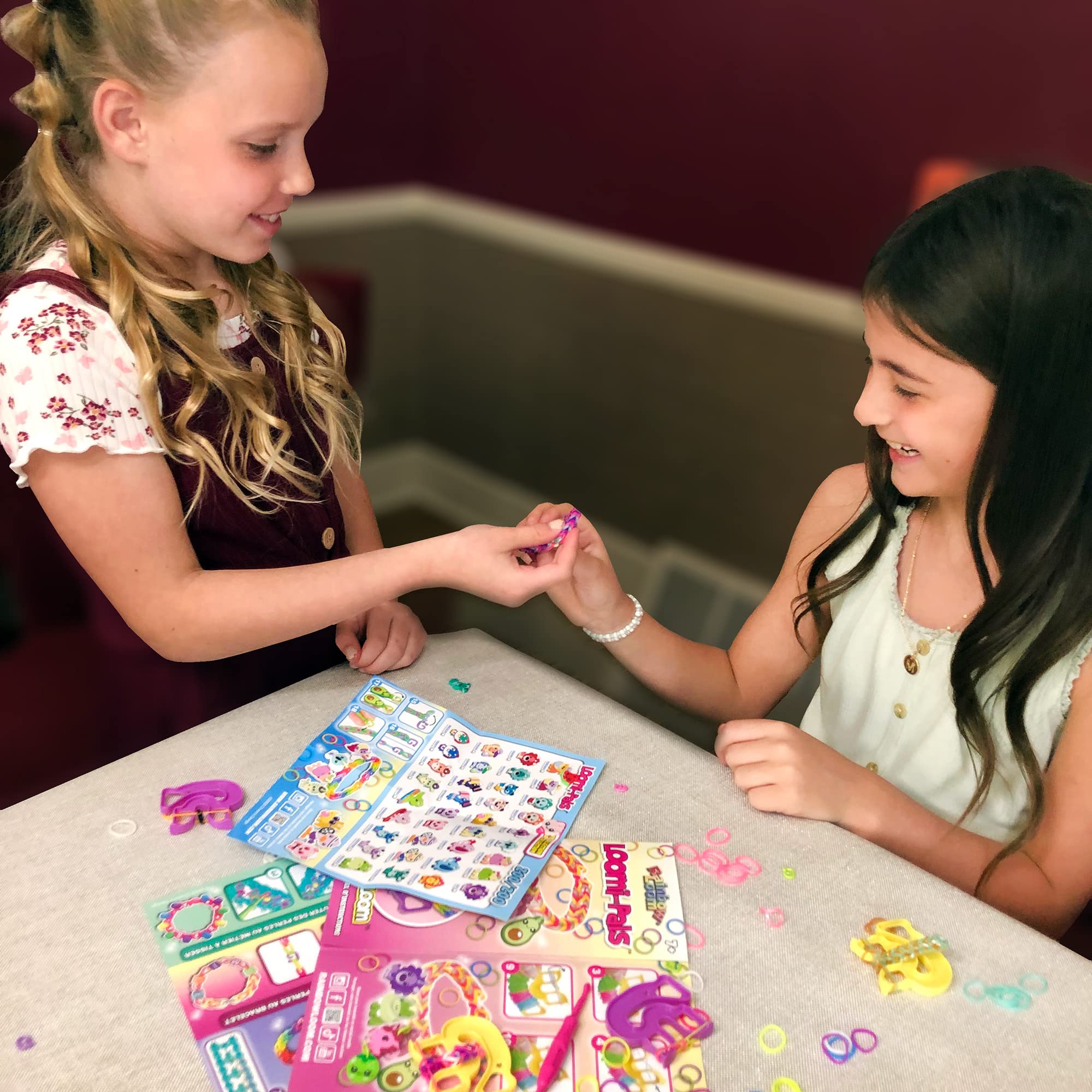 Rainbow Loom® Loomi-Pals™ MEGA Combo Set, Features 60 Cute Assorted LP Charms, The New RL 2.0, Happy Looms, Hooks, Alpha & Pony Beads, 5600 Colorful Bands All in a Carrying Case for Boys and Girls 7+