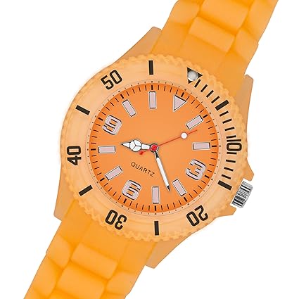 Taffstyle Neon Leuchtend Silikonuhr Sportuhr Armbanduhr Silikon Sport Watch Analog Quarz Damen Herren Uhr