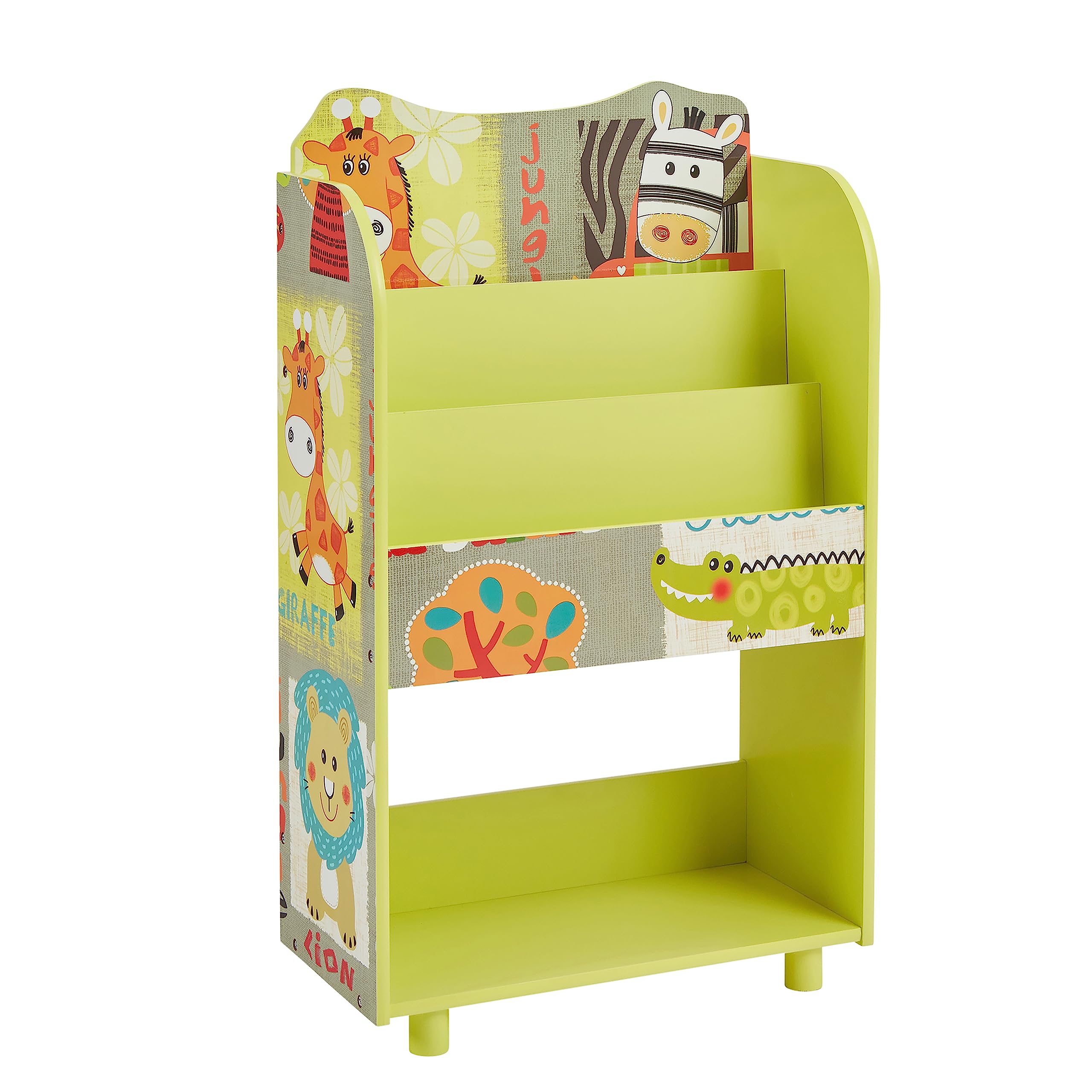 Liberty House Toys TF4802 Kid Safari Book Shelf, Multi-Coloured, H96.5 x W48.5 x D24cm