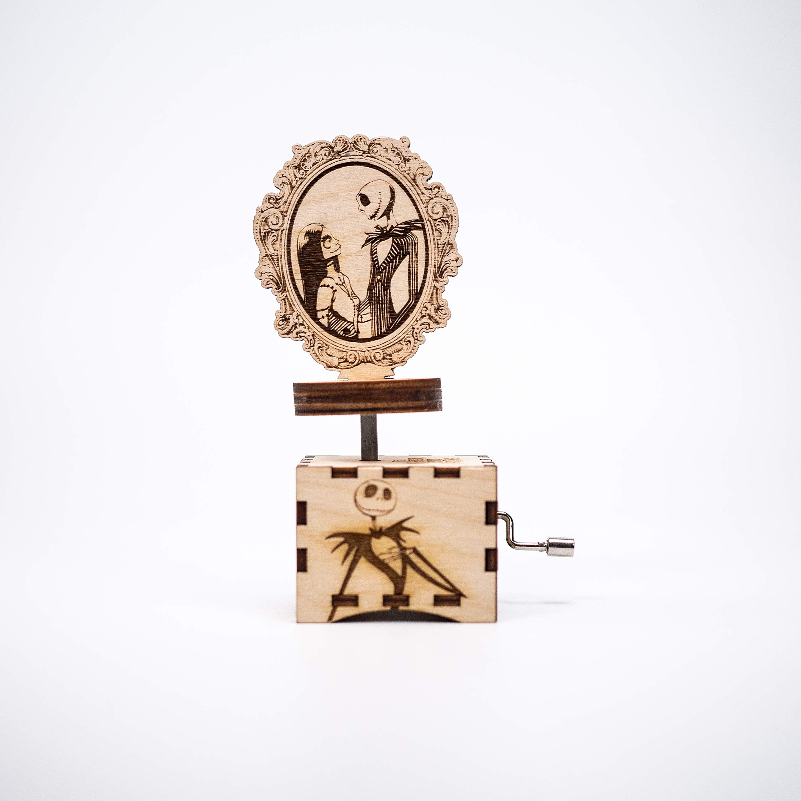 The Nightmare before Christmas music box - Jack and Sally - This is halloween - Personalized gift - Hand cranked mechanism