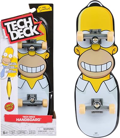 Tech Deck The Simpsons Handboard Authentic Mini Skateboard 27.6cm 13.9cm
