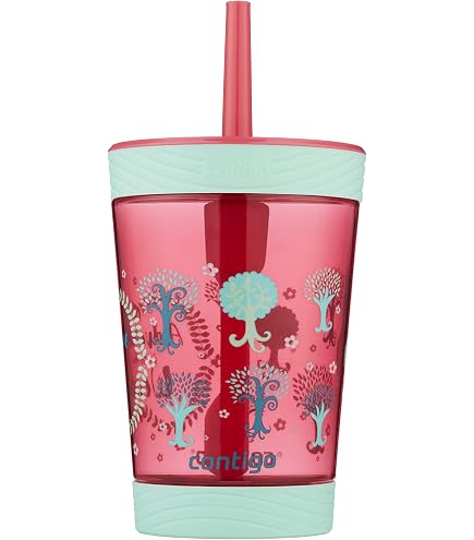 Amazon.com: Contigo Kid's 14 oz. AutoSpout Straw Water Bottle - Blue  Raspberry/Azalea : Baby