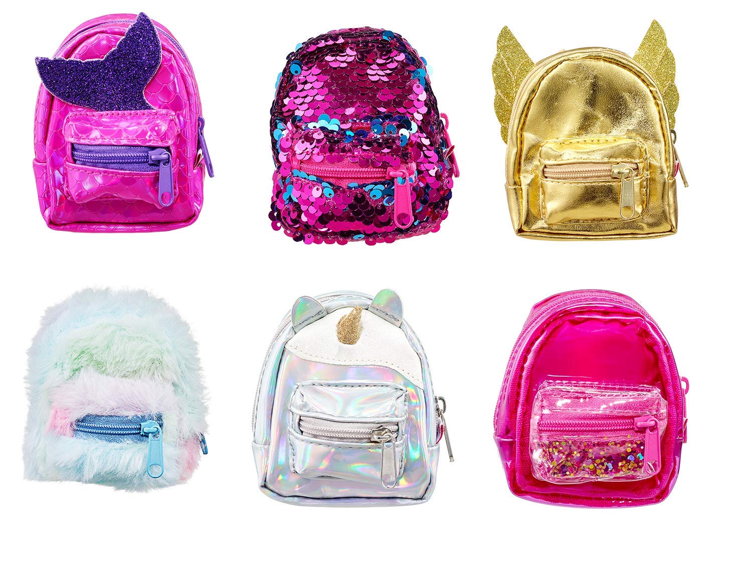 REAL LITTLES - Mini Backpack with Carabiner - Surprise Gift - Random Model and Colours - Season 2 - Material: Nylon