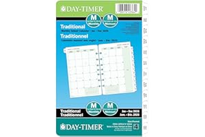 Day-Timer 2026 Dated Refill 2-Pages/Month Desk - 8-1/2" H x 5-1/2" W - Bilingual