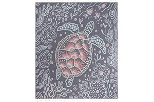 Sand Cloud Extra Large Turkish Beach Towel - Sand Free - 100% Organic Turkish Cotton Yarn - Quick Dry Towel for Beach, Picnic, Blanket or Bath - As Seen on Shark Tank - Marine Life (Boho Hawksbills)