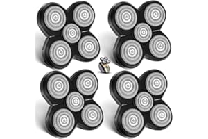 UPTARD Head Shaver Replacement Heads Shaver Replacement Blades Refills Compatible with Freebird Shaver (4)