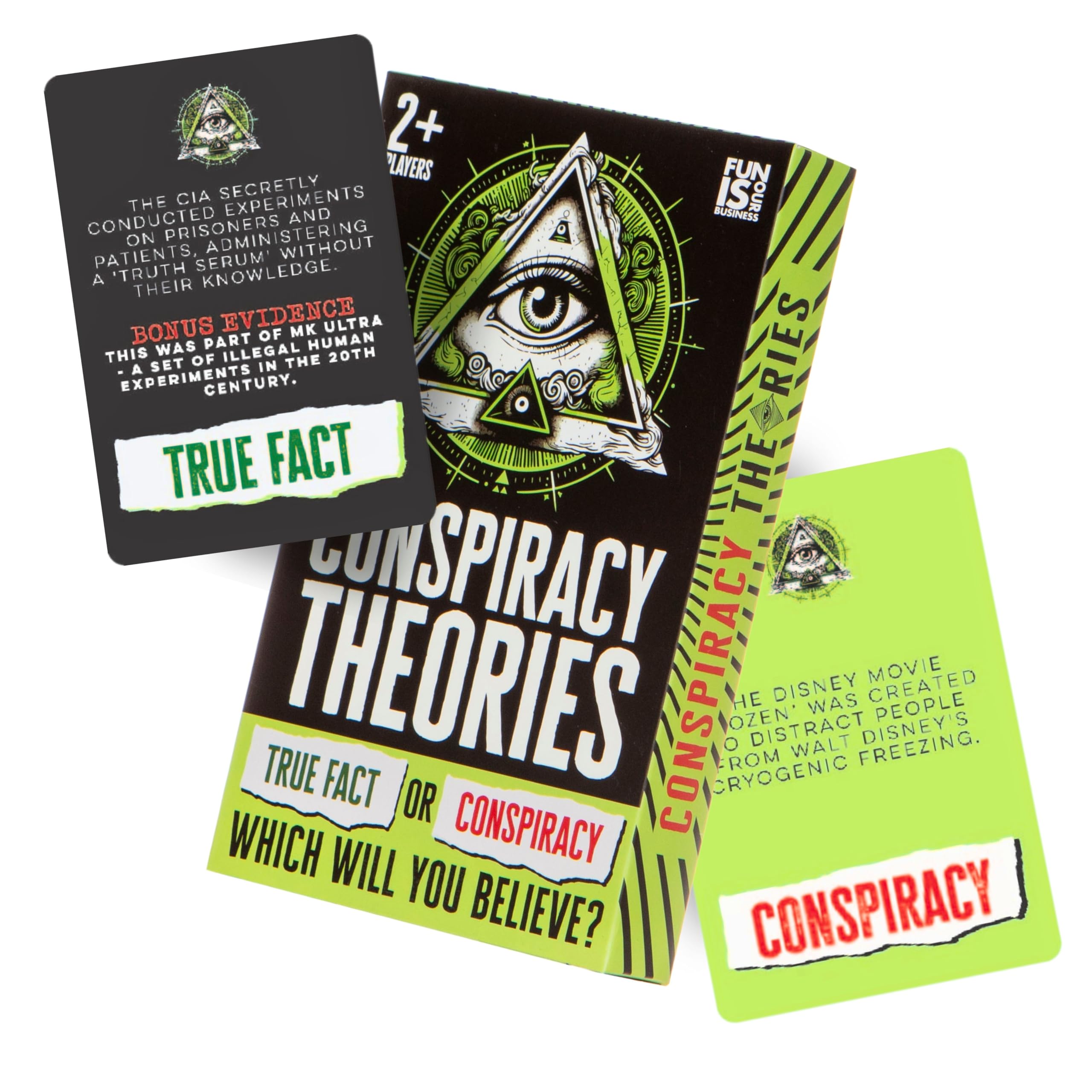 Boxer Gifts Conspiracy Theories Card Game - True Fact or Conspiracy? - Fun Games For Adults