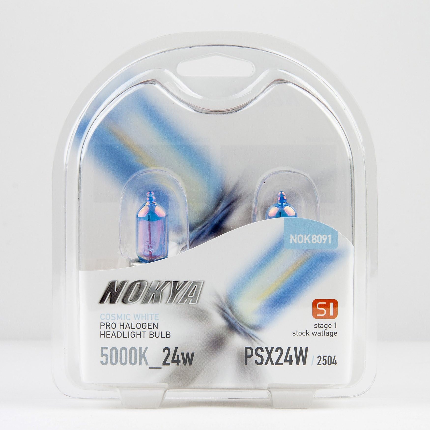 Nokya PSX24W 2504 12276 Headlight Bulbs - Cosmic White 5000K 24W, QTY=2, NOK8091