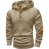 Vssjavun Mens Pullover Hoodie Casual Long Sleeve Thermal Hooded Sweatshirt for Fall Winter Spring