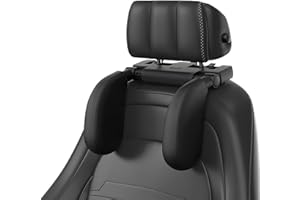 EPOCHHIKE Car Headrest Pillow, Road Pal Headrest, 180°Adjustable Travel Sleeping Car Headrest, U-Shaped Car Seat Head Neck Support, Only Suitable for Car Seat Headrest with Poles, for Kids and Adults