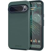 Crave Dual Guard for Google Pixel 9 Pro XL Case - Forest Green | Designed for the Google Pixel 9 Pro XL (6.8 inch) with Wireless Charging Compatibility and a Textured Grip