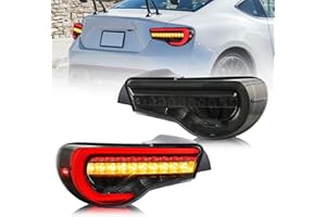 VLAND Led Taillights Fit For Toyota GT86 2012-2021 Subaru BRZ 2013-2021 Scion FRS 2012-2016 with Sequential Turn Signal, Smok