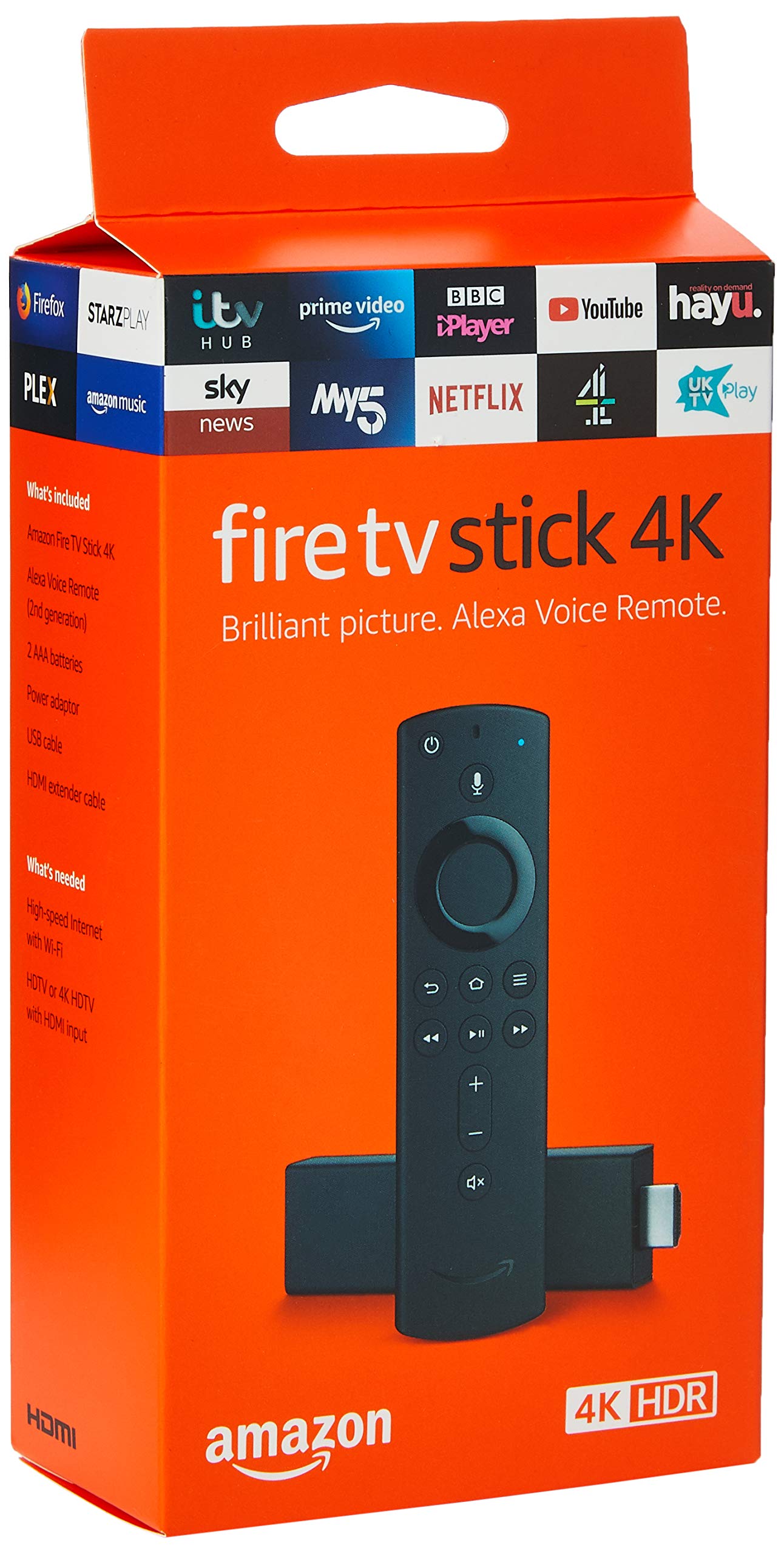 Fire TV Stick 4K Ultra HD with Alexa Voice Remote | Streaming media player | Previous-generation remote without partner app buttons