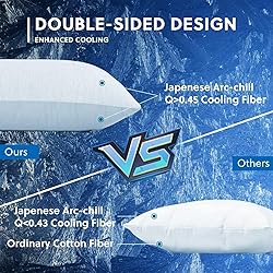 HOMFINE Cooling Pillowcases Queen Size - Double