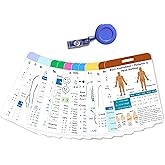 Complete EMT Badge Card Set of 13 Cards - Waterproof Pocket Guide with Vital Signs &amp; EKG - Essential Gear, Accessories &amp; Supplies for EMS, Paramedics, First Responders &amp; Nursing Students