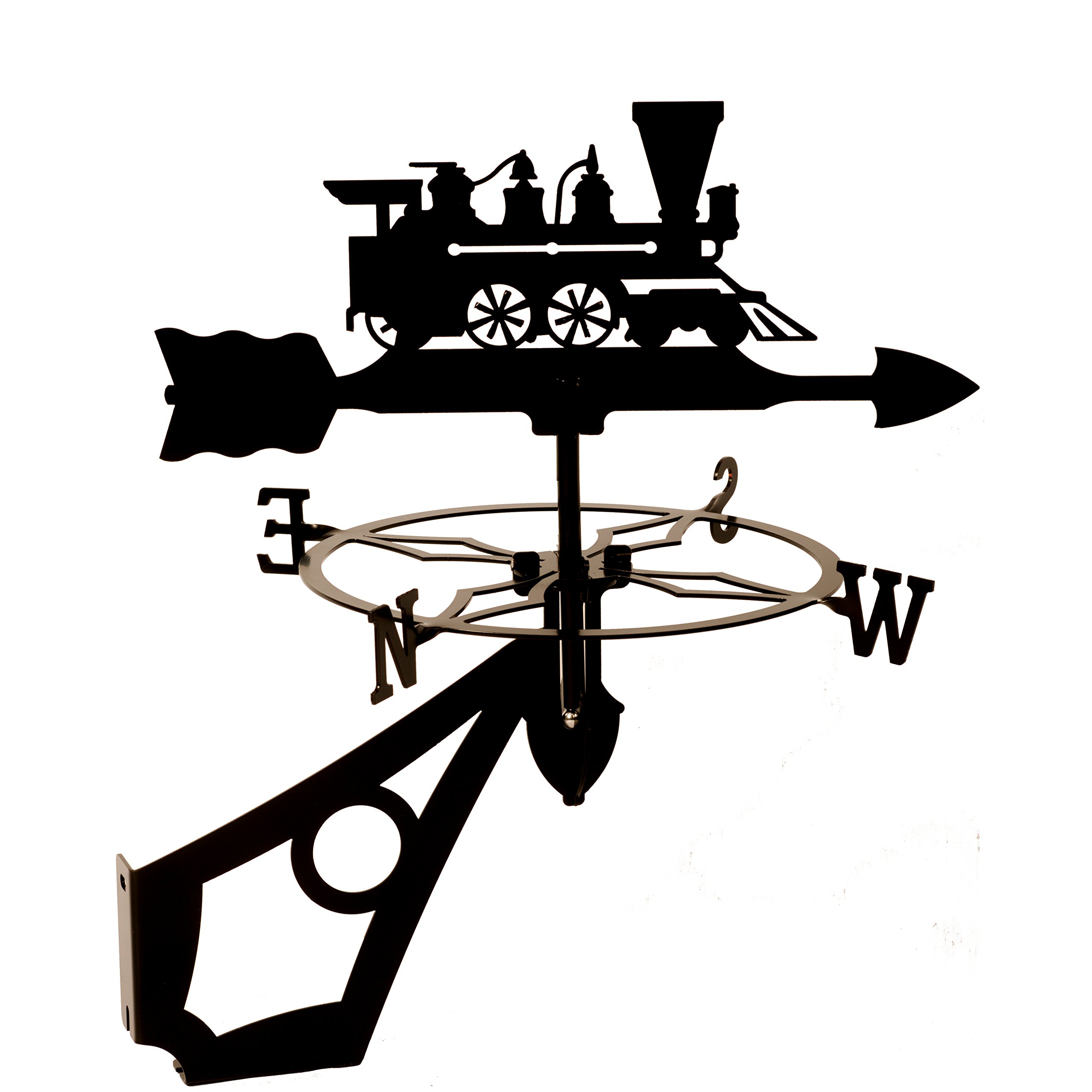 Dragon Laser Ltd., Train Decorative Weathervane, Locomotive, Steam Engine, **WITH ANTI-RUST COATING**