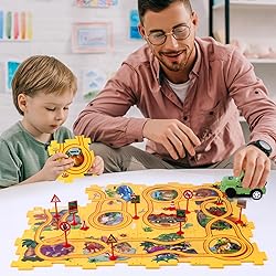 VESPRO 100PCS Kids Car Track Set - 4 Series Toddler