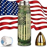 Stocking Stuffers Gifts for Men Dad Him Husband, Gifts for Hunters Men Who Have Everything, Dad Birthday Gift, 17 Oz Bullet Tumbler for Grandpa Papa Veteran, Funny Adults White Elephant Christmas