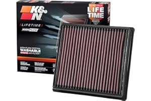 K&N High-Flow Original Lifetime Engine Air Filter: Increase Power: Premium, Washable: Compatible with 2016-2025 Subaru: Ascent, Crosstrek, Forester, Impreza, Legacy, Outback, WRX, XV, 33-5064