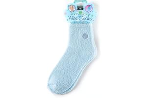 Earth Therapeutics Aloe Socks - Infused w/Natural Aloe Vera & Vitamin E - Helps Dry Feet, Cracked Heels, Calluses, Rough Skin, Dead Skin - Use w/Your Favorite Lotions - 1 Pair (Blue)