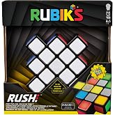 Rubik's Cube Rubik's Rush Light-Up Handheld Brain Teaser Puzzle Game | Fast-Paced Electronic Game, For 1 to 4 Players, Match the Light-Up Color Sequence, Fidget Toy, Ages 7 &amp; Up