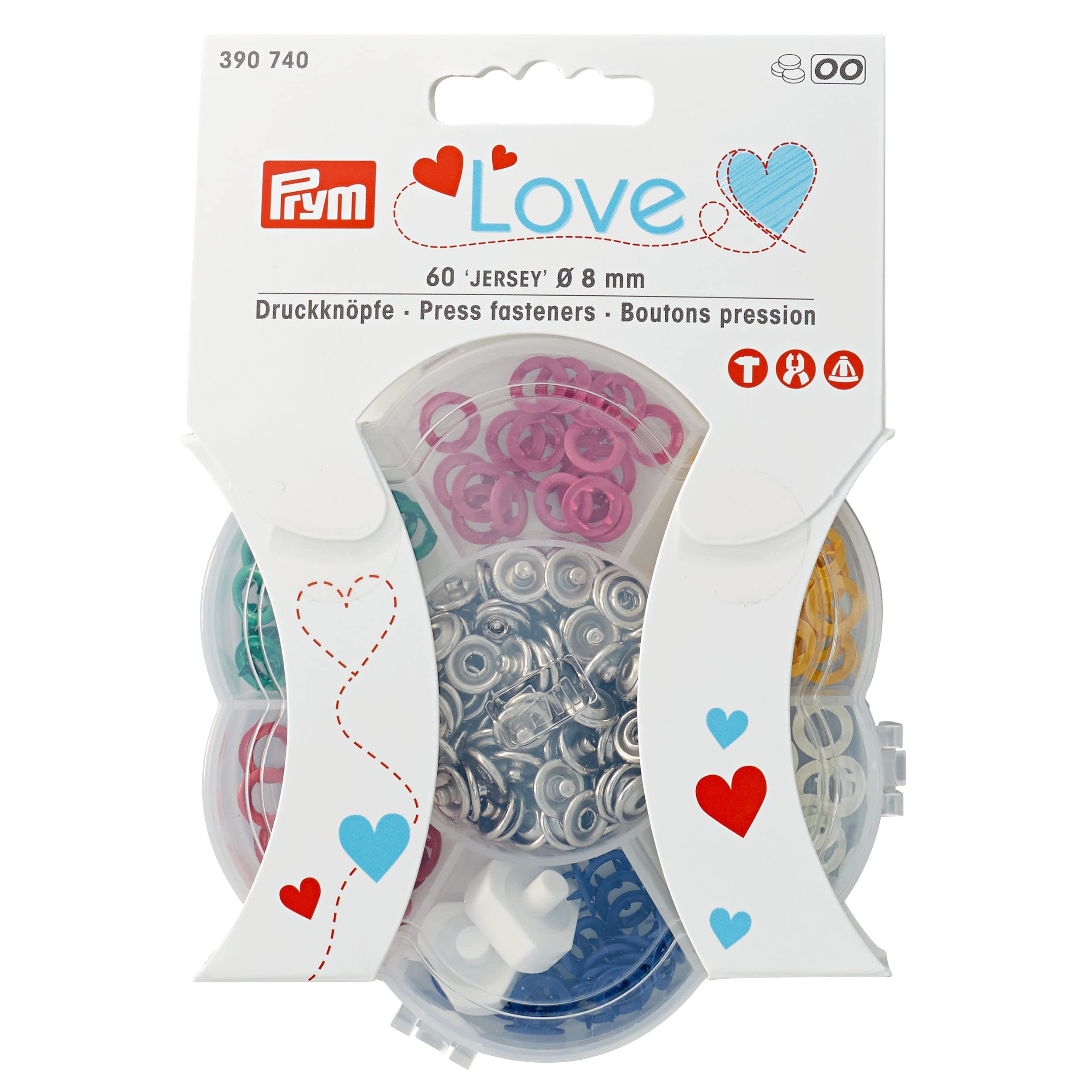 Prym - Prym Love Jersey (8mm) Brass Press Fasteners - 1 Unit