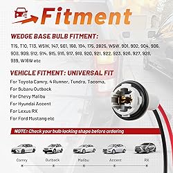 RED WOLF T15 912 921 Bulb Socket W16W Harness