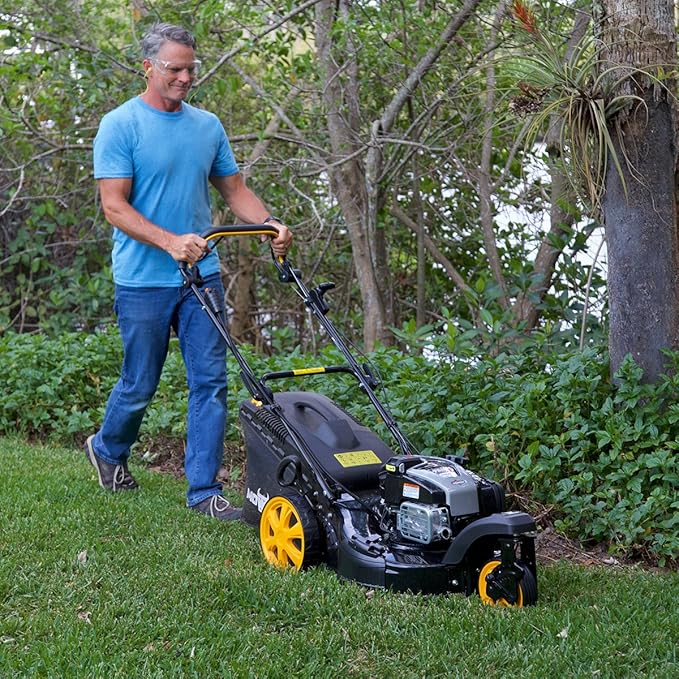 Mowox Mna152613 Zero Turn Radius Self Propelled Lawn Mower Powered By Briggs Stratton 725 Instart Series Engine 725 Ft Lbs And 163cc