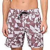 Volcom Men's 17" Elastic Waist Surf Swim Trunks – Quick-Dry Boardshorts with Drawstring and Back Pocket