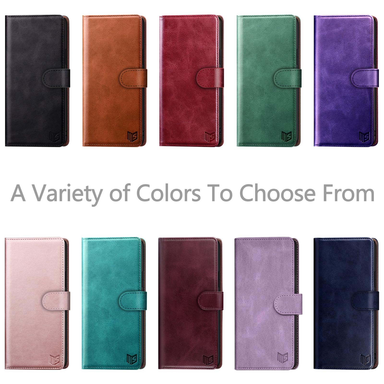 SUANPOT [RFID Schutz für Google Pixel 10 Pro XL Hülle PU Leder Handyhülle Lederhülle Klapphülle Kartenfach Flip Cover für Pixel 10 Pro XL Handy hülle Leather Wallet Phone Case Rot 3