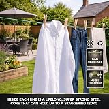 Smith's The Strongest Steel Washing Line Green 10m Lifetime Guarantee view 3