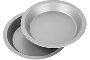 G & S Metal Products Company OvenStuff Nonstick 9” Pie Pans, Set of 2, Gray