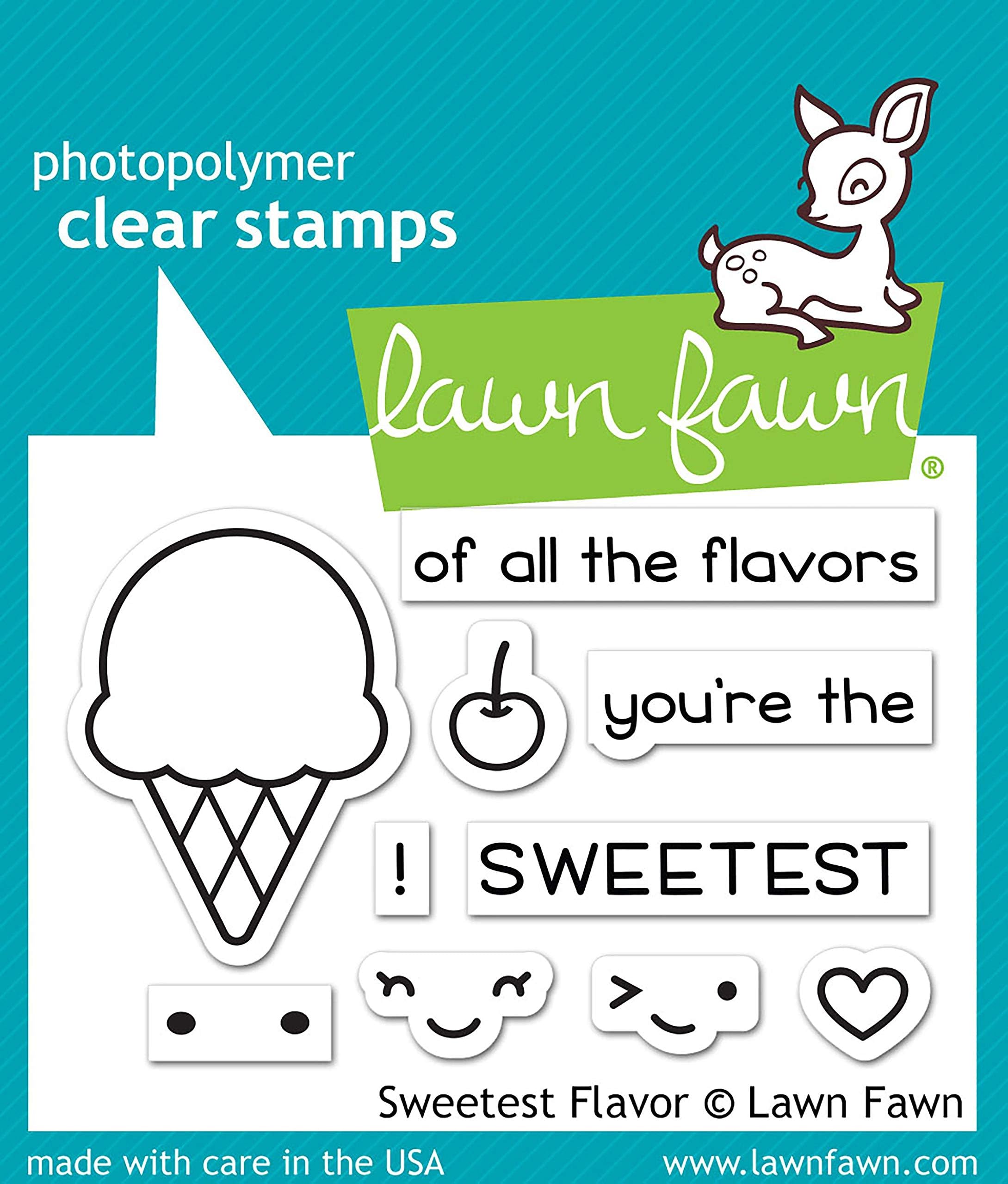 Lawn Fawn Clear Stamps 3"X2" - LF1698 Sweetest Flavor