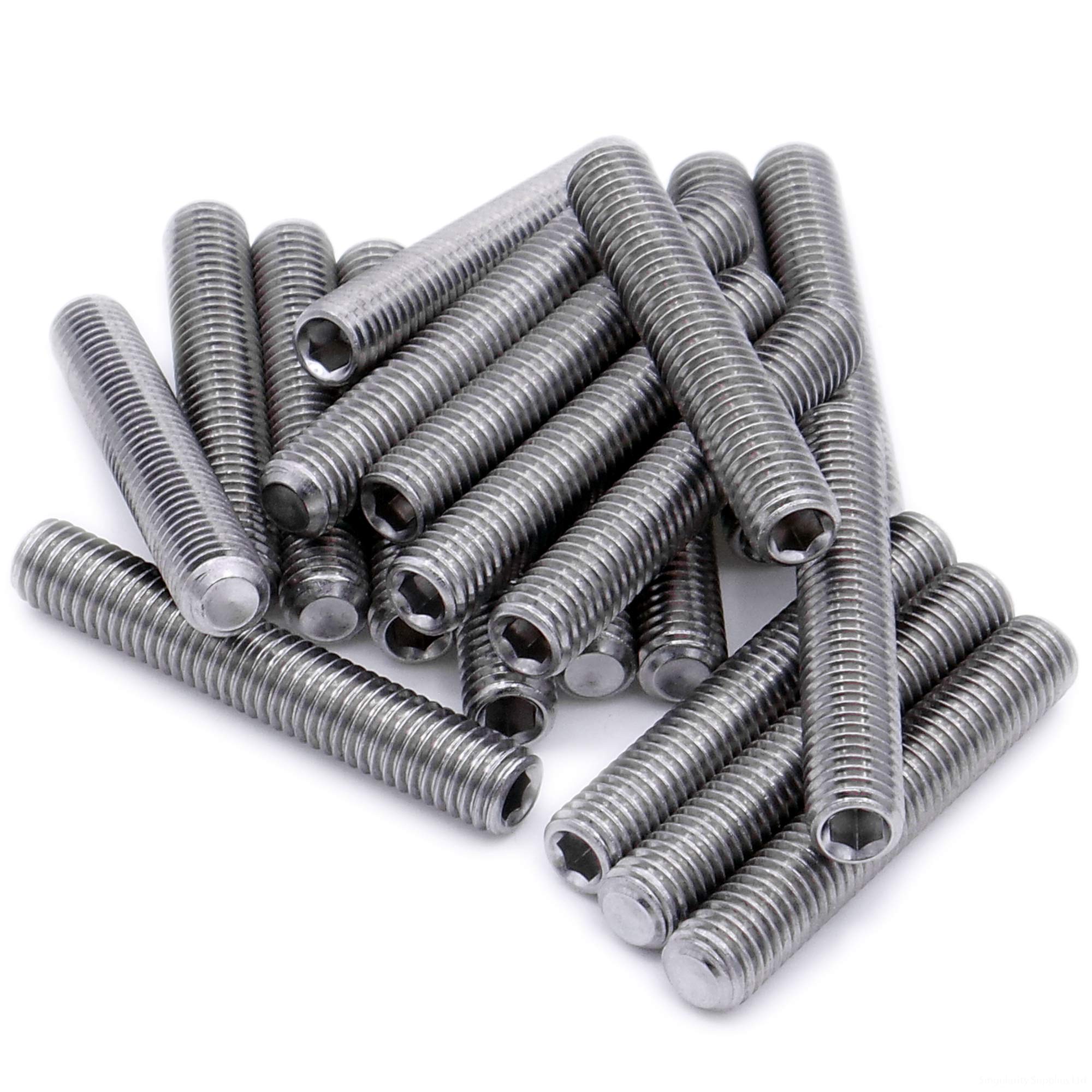 M4 (4mm x 18mm) Hex Socket Grub Screw (Cup Point) - Stainless Steel (A2) (Pack of 20) โ image 1