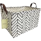 HIYAGON Rectangular Storage Box Basket for Baby, Kids or Pets - Fabric Collapsible Storage Bin for Organizing Toys,Nursery Ba