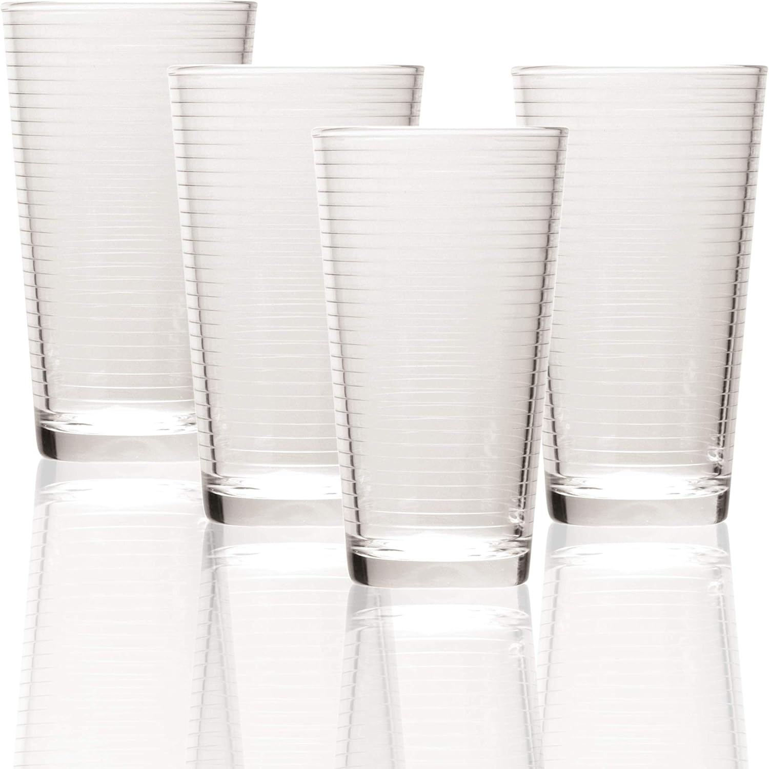 Circleware Theory Drinking Glasses, Set of 4, 15.75 Ounce Amazon.ca
