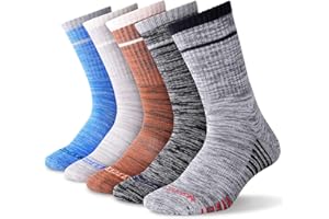 FEIDEER Men's Hiking Walking Socks, Multi-Pack Wicking Cushioned Outdoor Recreation Hiking Socks