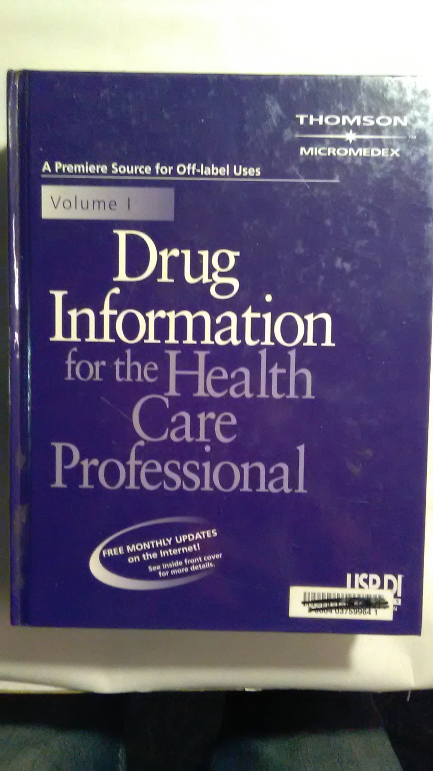 Usp Di Volume 1 Drug Information For The Healthcare - 