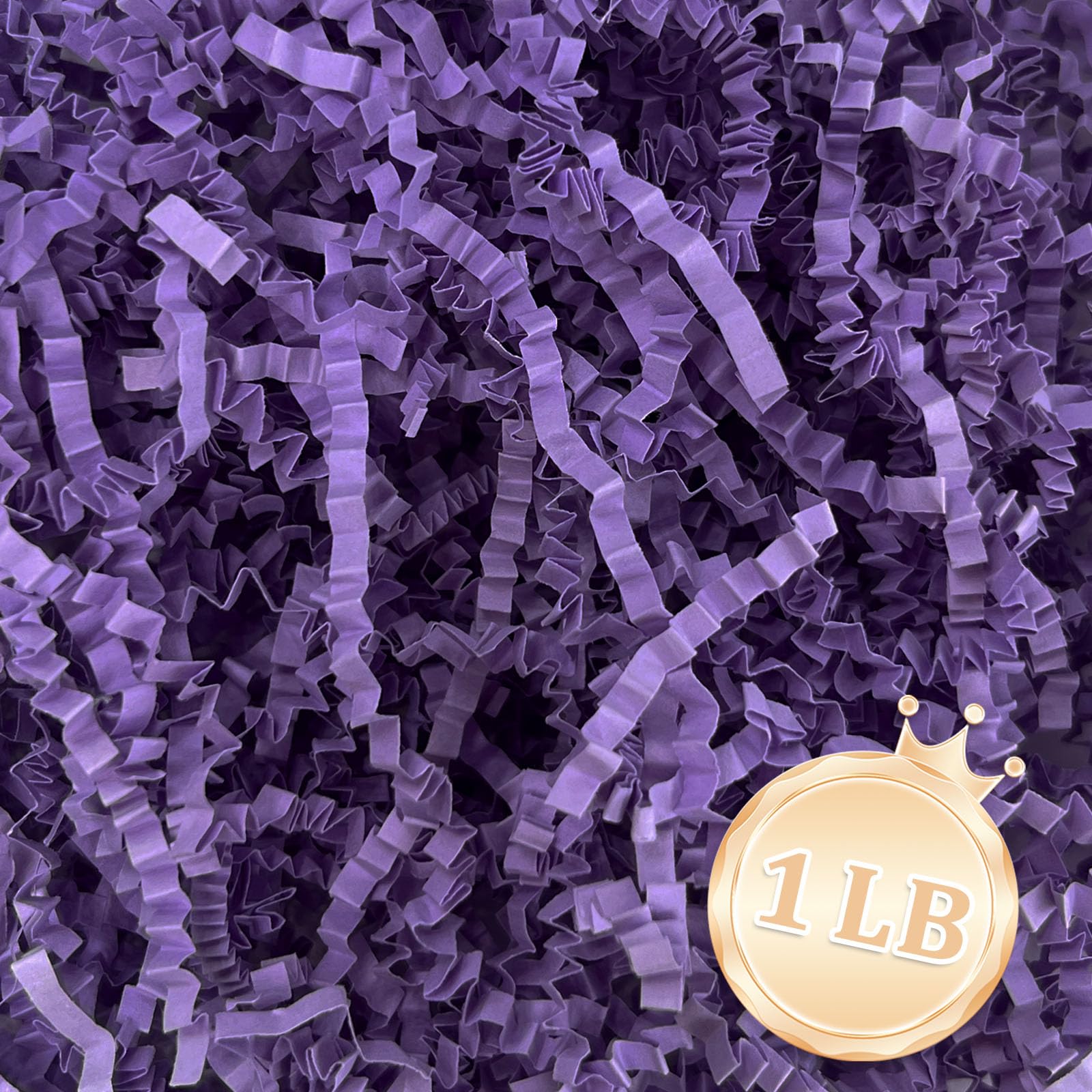 Photo 1 of 1 LB Deep Purple Crinkle Cut Paper Shred Filler Great for Gift Wrapping, Deep Purple Basket Fillers, Birthday, Gift Wrapping, Anniversary, Halloween Thanksgiving Christmas Party Decor Filling Supplies