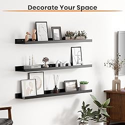 upsimples Floating Shelves for Wall, Wood Mounted