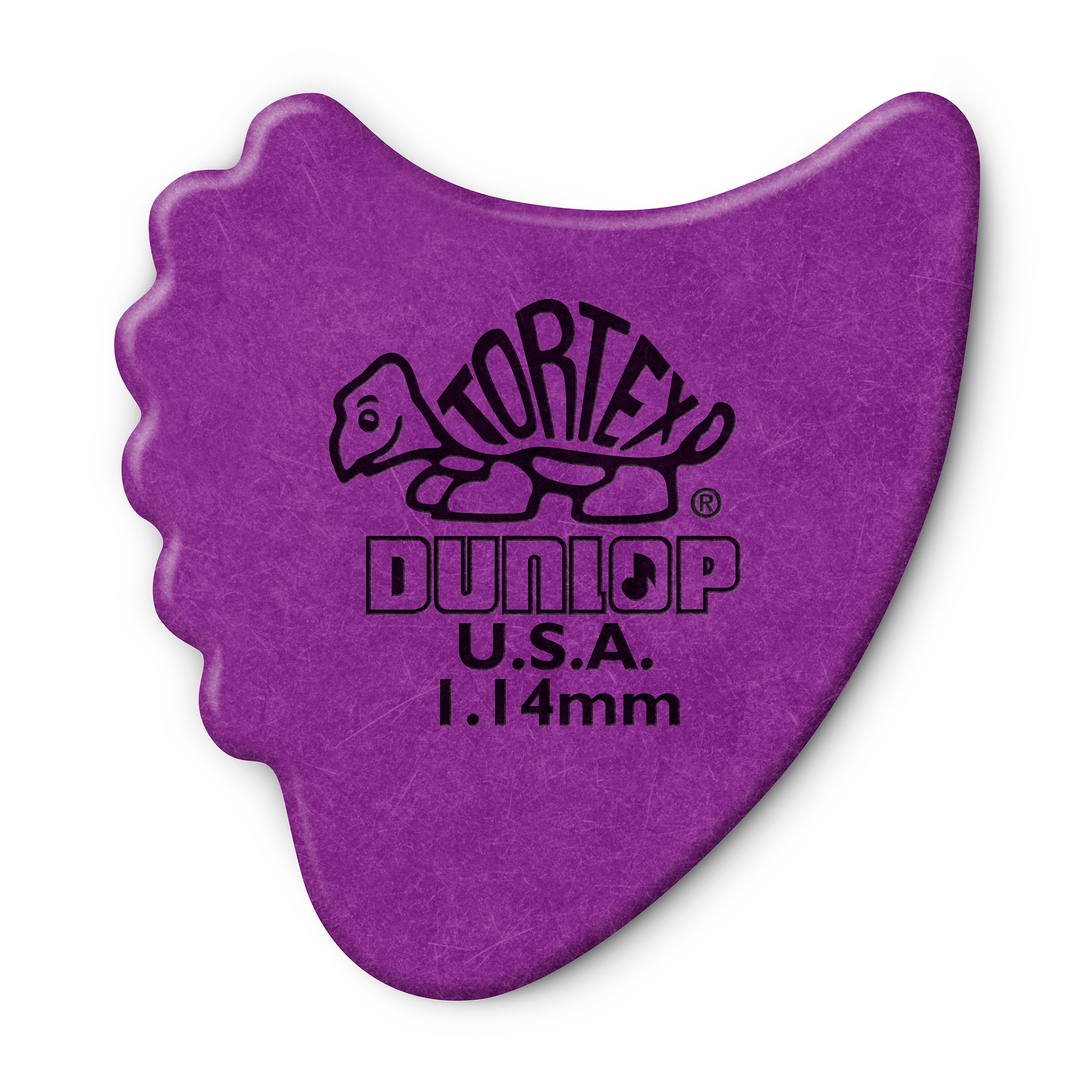 Dunlop 414R114 1.14mm Tortex Fin Picks, 72-Pack