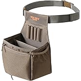 NEW VIEW Shell Bag - Holds 2 Boxes of Shells - Features Spacious Dual Compartments & Comfortable Waist Belt - Sturdy Lightweight Shotgun Shell Pouch Organizer for Your Shells