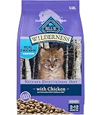 Amazon.com : Blue Buffalo Wilderness Natural Adult Dry Cat Food Indoor Cats,  High-Protein & Grain-Free, Chicken, 5-lb. Bag : Pet Supplies