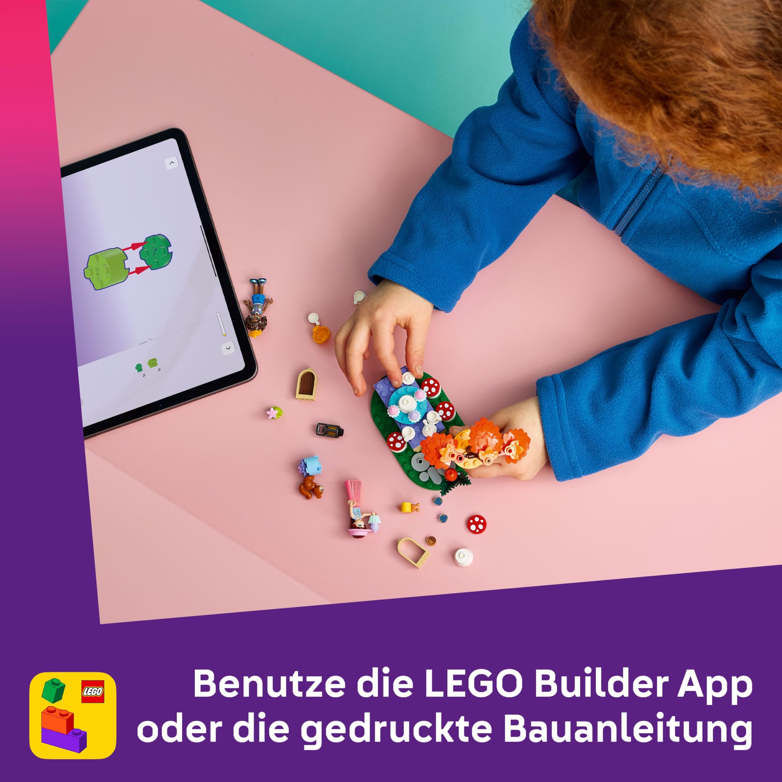 LEGO Friends Teeparty im Wald - Spielset mit 2 Minifiguren, 2 Tierfiguren & Spielzeug Lebensmittel Zubehör - Kinderzimmer Deko - Geschenkidee für Mädchen ab 6 Jahren - 42690 7