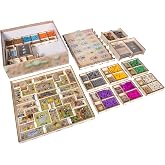 The Broken Token Game Organizer Compatible with Founders of Gloomhaven - Wooden Game Organizing Box with Multiple Trays