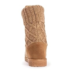 MUK LUKS Women's Janet Boot, Camel, 7