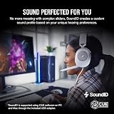 Corsair HS65 SURROUND wired gaming headset Dolby 7.1 SoundID iCUE white view 2