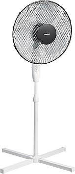 Amazon Basics 3 Speed Oscillating Pedestal Floor Stand Fan 40 W Black Uk Amazon Co Uk Home Kitchen
